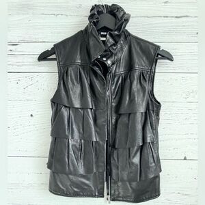 Diane von Furstenberg - Bomber Leather Vest